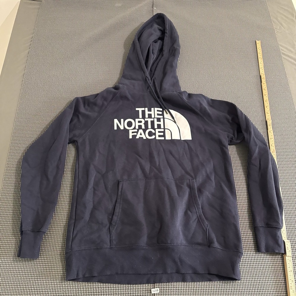 The North Face Womens Navy Blue Logo Pullover Hoodie Size M